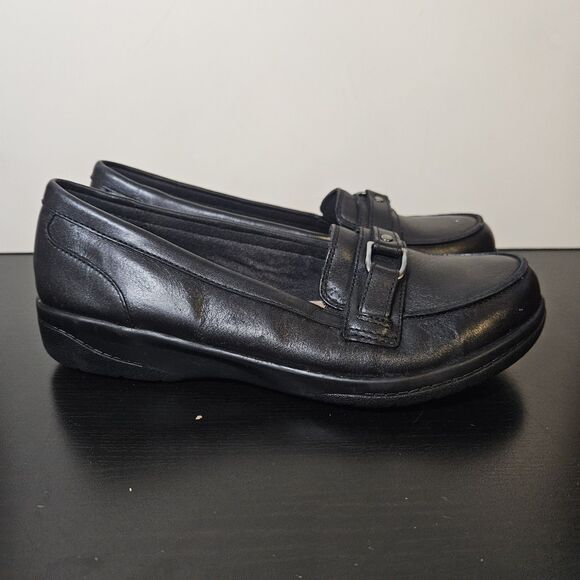 Clarks Black Cheyn Marie Loafer Womens Size 7 Soft Cushion Y2K Office Career - Picture 6 of 11